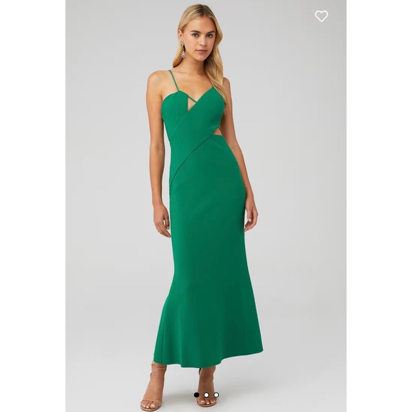 Significant Other Dresses & Skirts - Significant Other Poet Asymmetrical Dress – Dark Green – Size 6